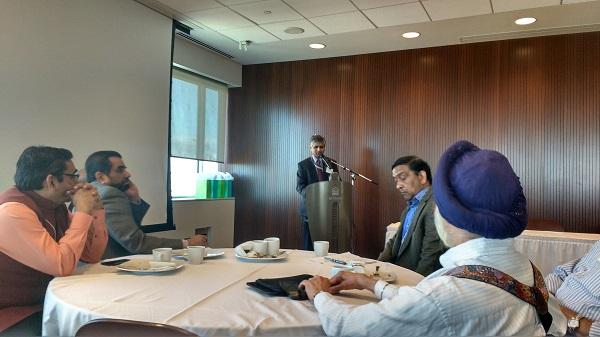 Breakfast Meeting: Canada and India Collaboration on Education and Business held on May 7th, 2016 at  U of Ottawa