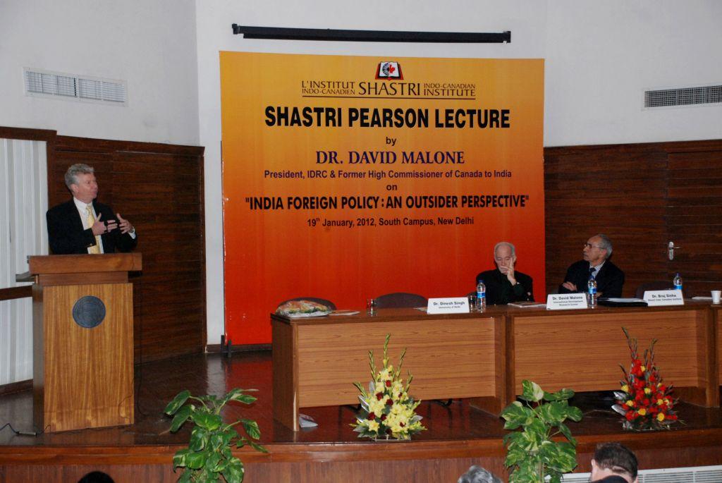 Shastri-Pearson Lecture, South Campus, University of Delhi, 19 January 2012