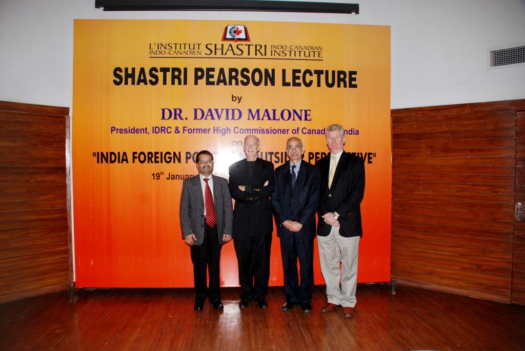 Shastri-Pearson Lecture, South Campus, University of Delhi, 19th January 2012